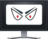 monitor with cyber criminal eyes